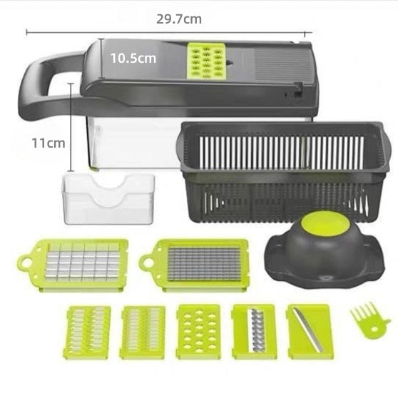 Kitchen Multi-Function Dicer – 9-in-1 Veggie Master