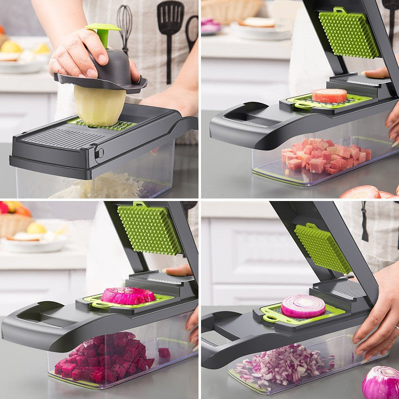 Kitchen Multi-Function Dicer – 9-in-1 Veggie Master