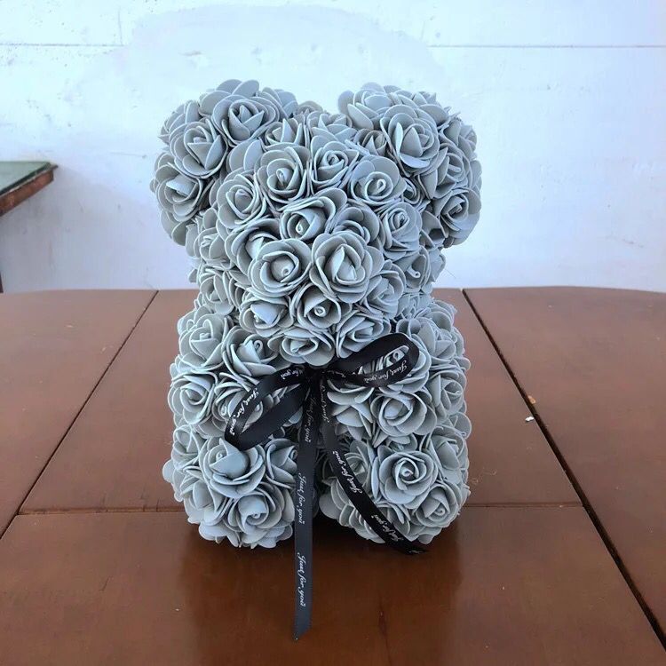 Artificial Rose Flower Bear