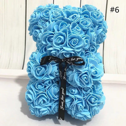 Artificial Rose Flower Bear