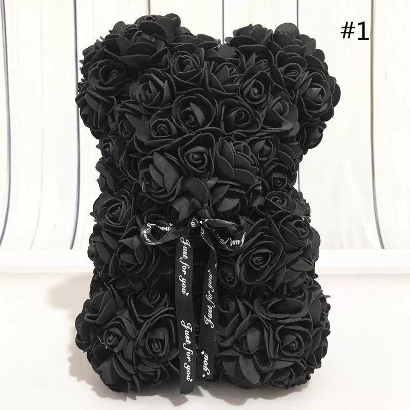 Artificial Rose Flower Bear