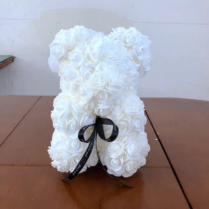 Artificial Rose Flower Bear