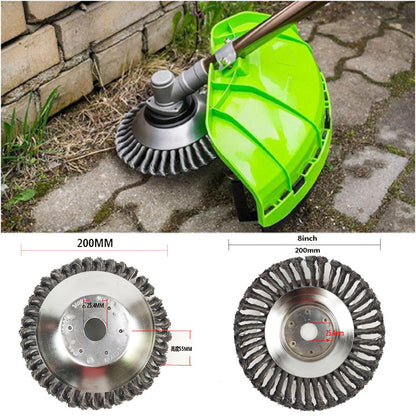 Lawn mower with 6-inch steel wire grass head accessories