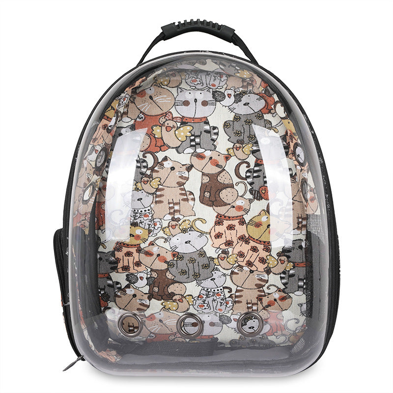 Pet backpack portable transparent space capsule