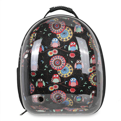 Pet backpack portable transparent space capsule