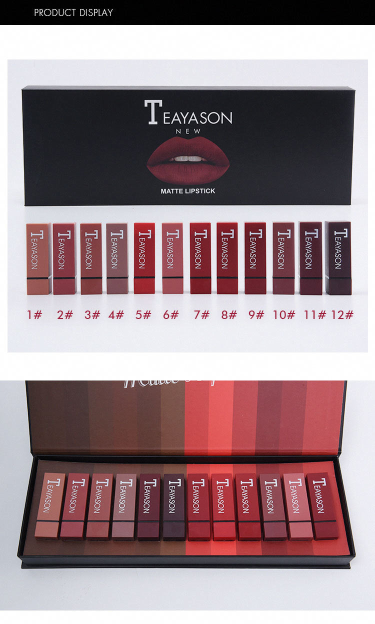 New set of 12 color lipstick