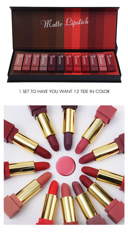 New set of 12 color lipstick