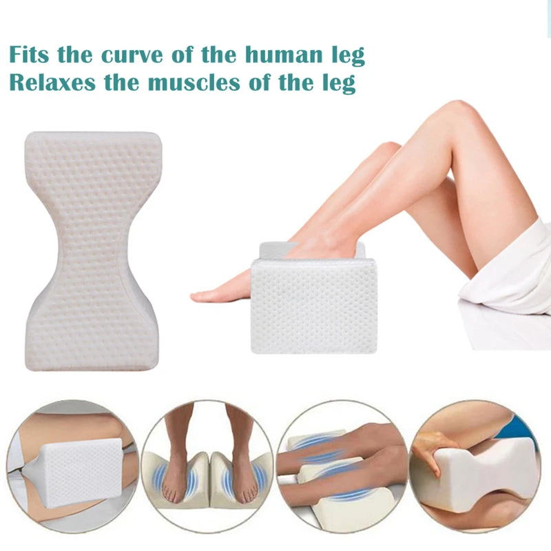 Orthopedic Memory Foam Knee Wedge Pillow for Sleeping Sciatica Back Hip Joint Pain Relief Contour Thigh Leg Pad Support Cushion