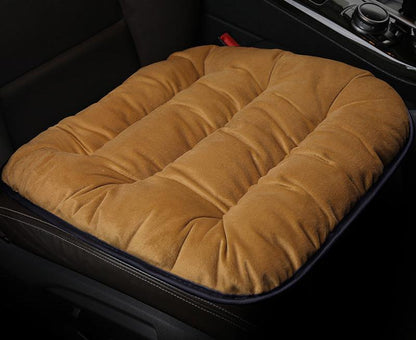 Plush winter car seat cushion