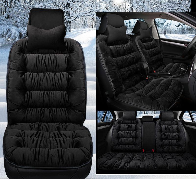 Plush winter car seat cushion