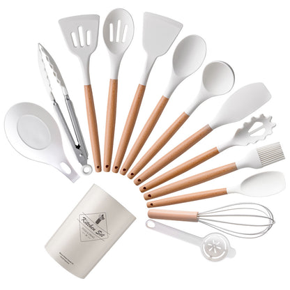 14-piece set silicone kitchen utensils