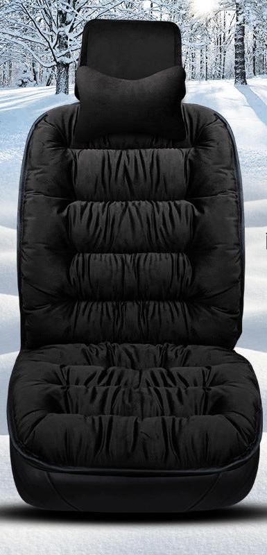 Plush winter car seat cushion