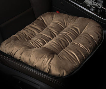 Plush winter car seat cushion