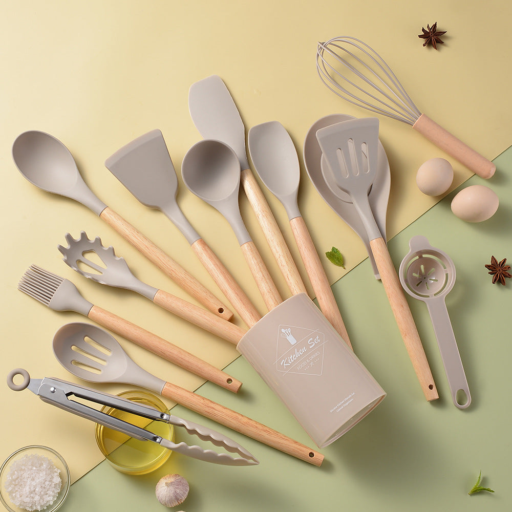 14-piece set silicone kitchen utensils