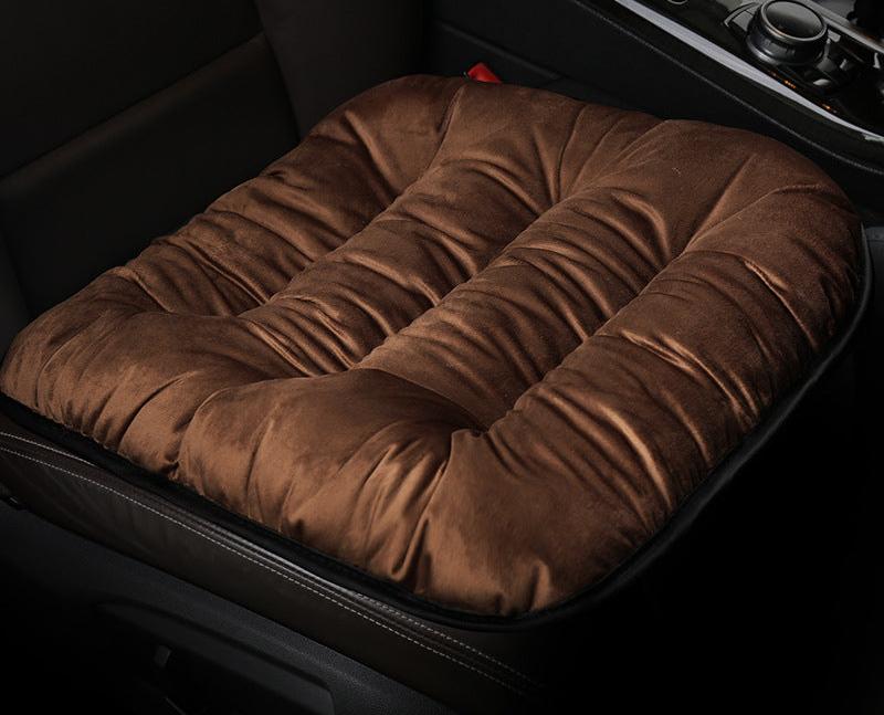 Plush winter car seat cushion