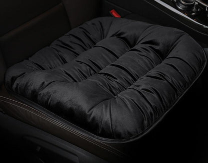 Plush winter car seat cushion