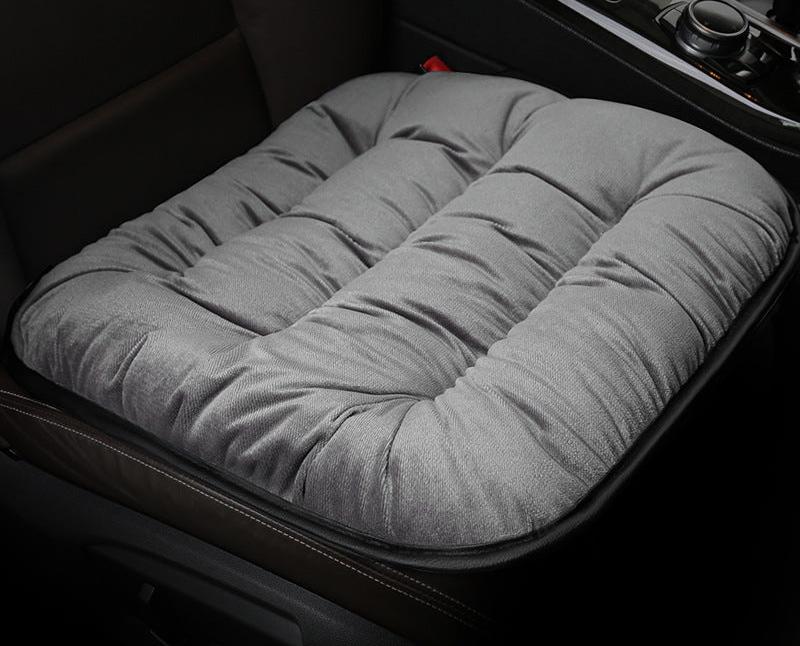 Plush winter car seat cushion