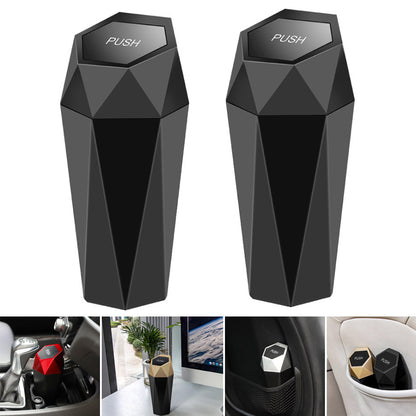 Car diamond-shaped trash can