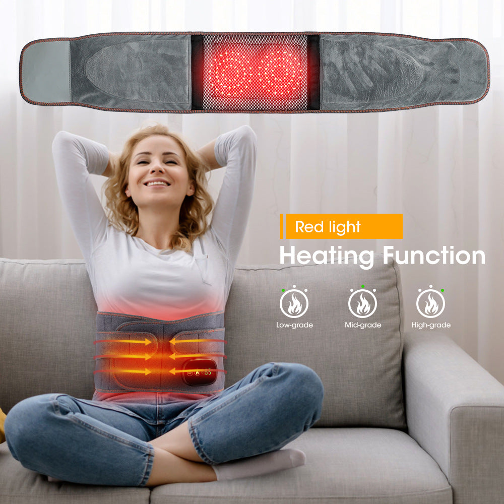 Electric heating massage belt electric heating wormwood red light heating belt abdominal massager