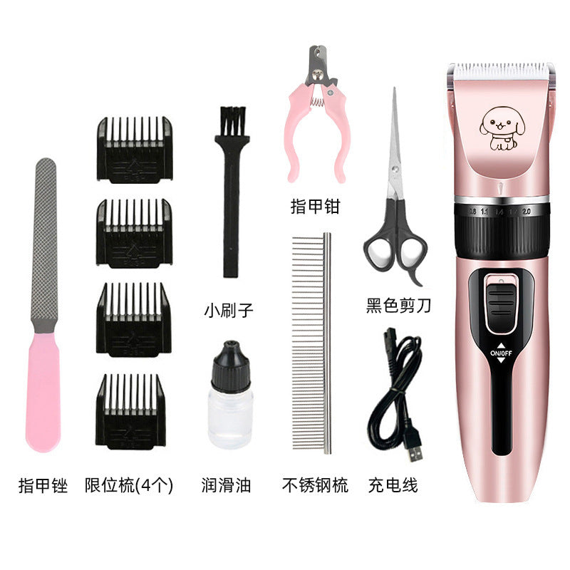 Pet hair clipper set