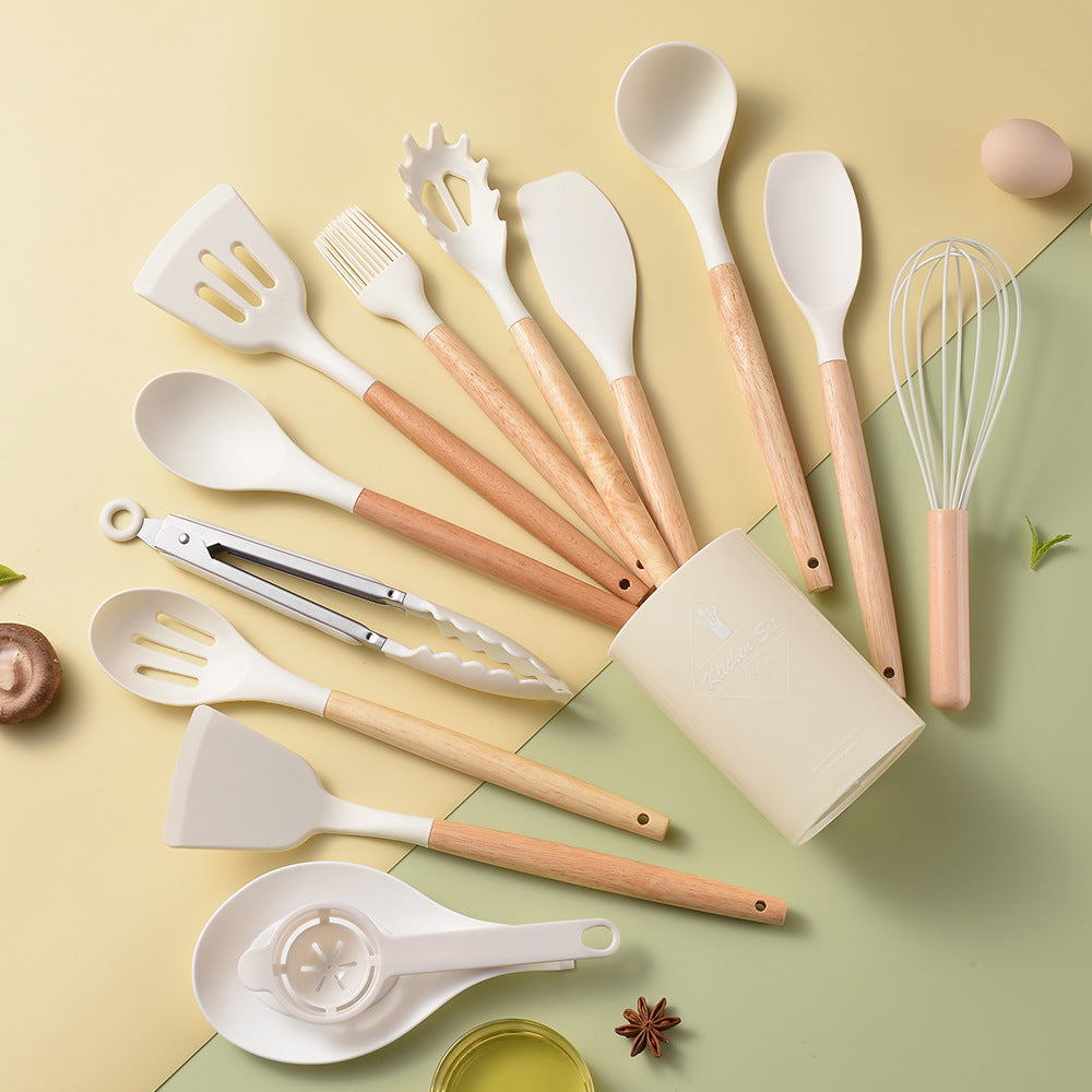 14-piece set silicone kitchen utensils