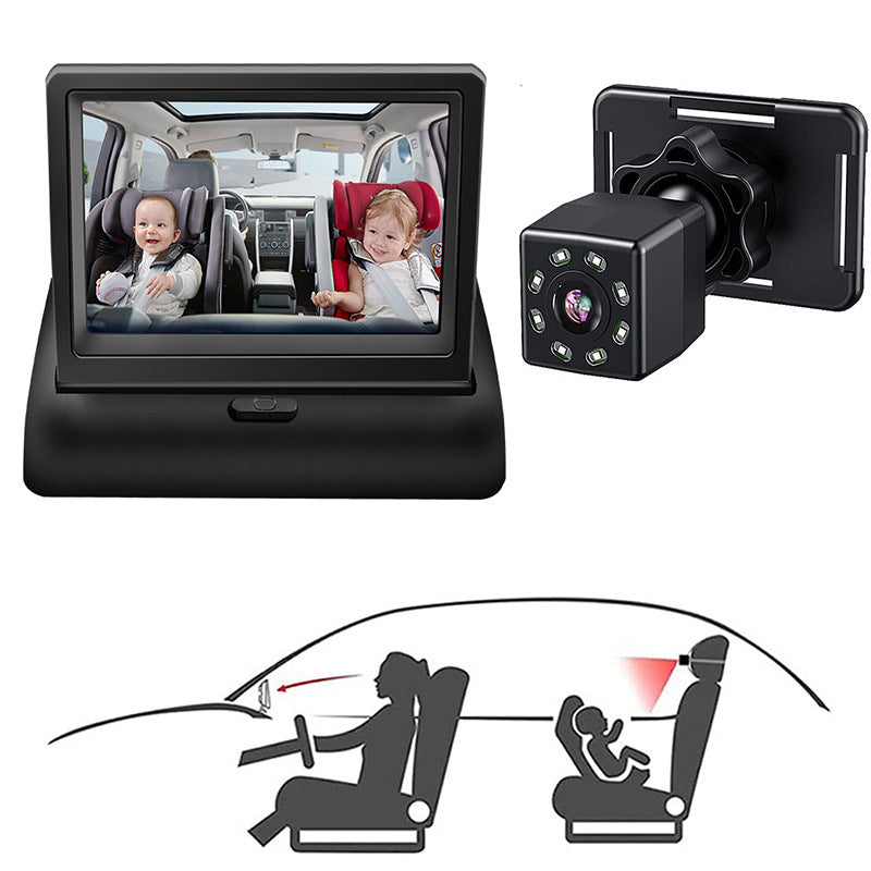 Car baby monitor HD night vision camera