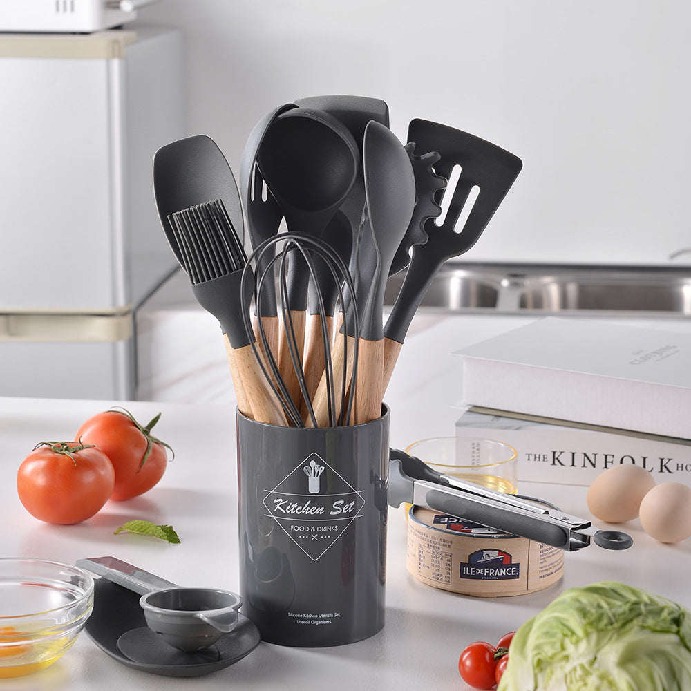 14-piece set silicone kitchen utensils