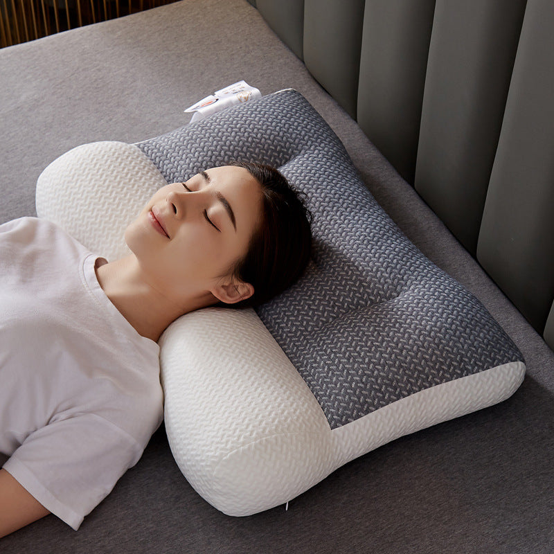 Japanese-style soy fiber pillow anti-traction cervical vertebra repair pillow