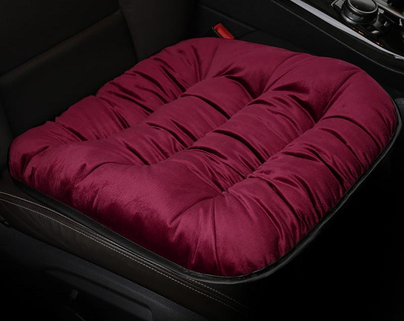 Plush winter car seat cushion