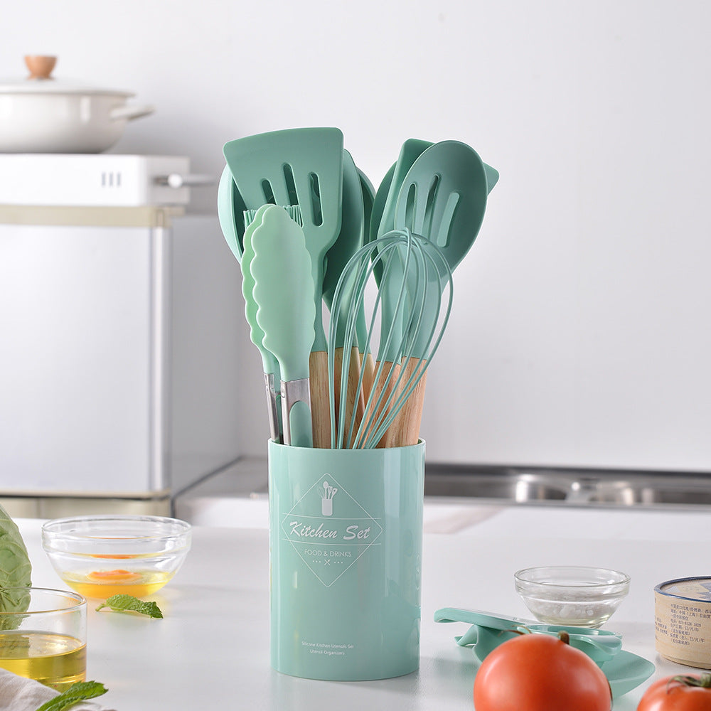 14-piece set silicone kitchen utensils